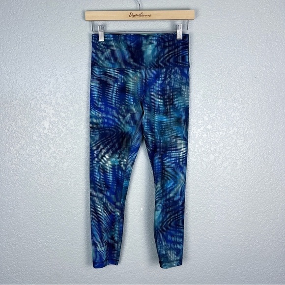Lululemon Wunder Train High-Rise Tight 25" *Foil, Shapeshifter Flux Blue Multi 8 - Picture 2 of 8